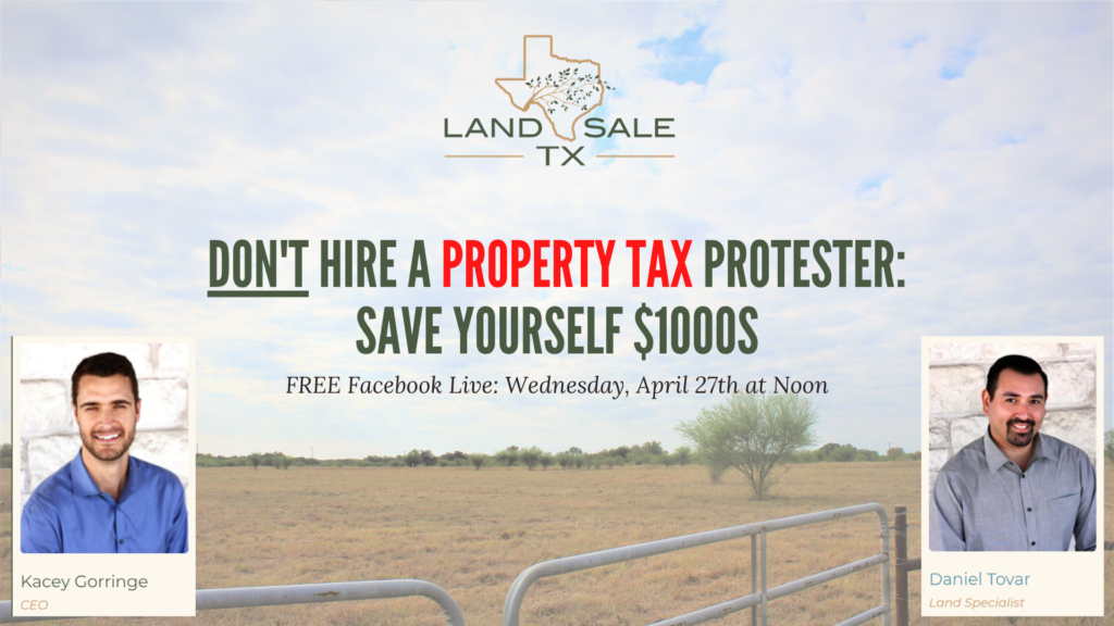 DIY Property Tax Protest Webinar Watch Here! 📼 Land Sale TX